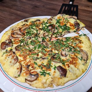 Champignon-Pfannkuchen