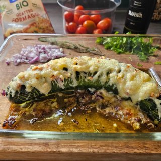 Zucchini überbacken