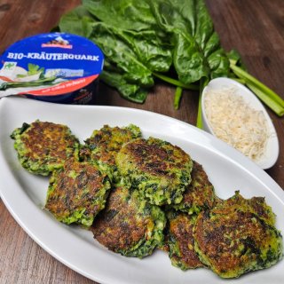 Spinat-Frischkäse Bratlinge