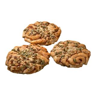 Dinkel-Kürbis-Franzbrötchen