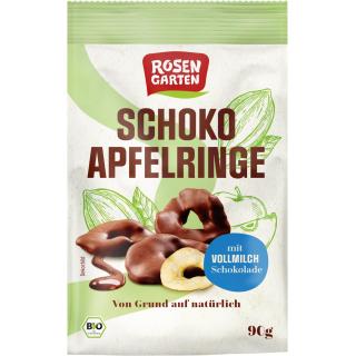 Apfelringe in Vollmilch