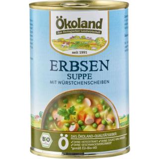 Erbsensuppe mit Würstchen