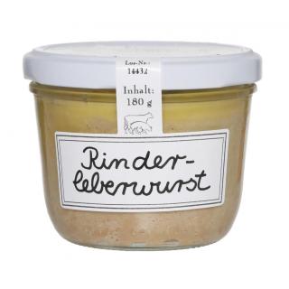 Rinderleberwurst Einwegglas