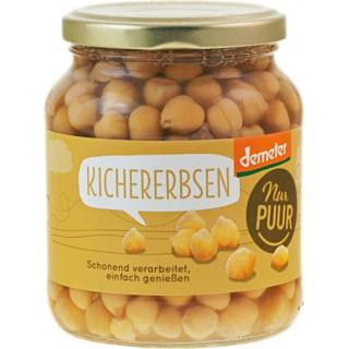 Glas Kichererbsen