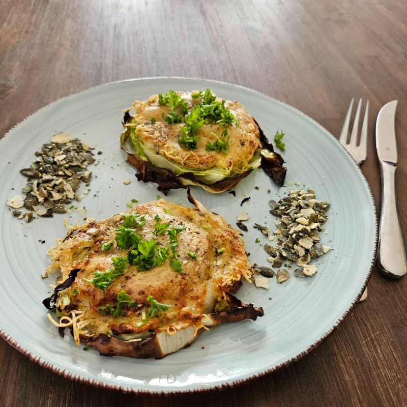 Spitzkohl-Schnitzel