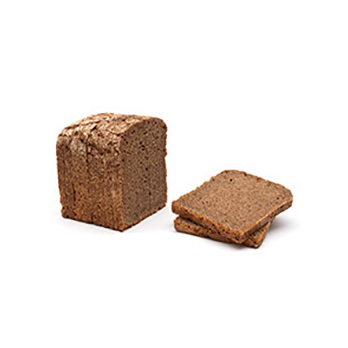 Schwarzbrot geschnitten
