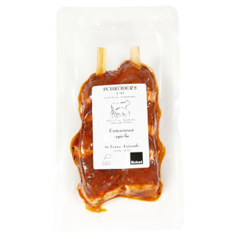 Entenbrustspieße Texas-Marin. (2x 80g)