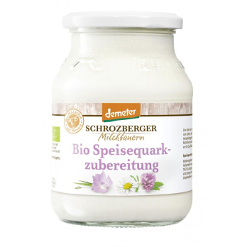 Bio Speisequarkzubereitung im Glas