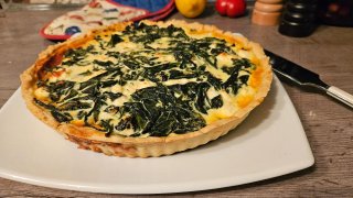 Spinatquiche mit Feta