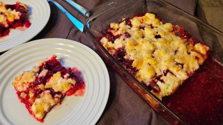 Spaghetti Kürbis- Rote-Bete-Auflauf