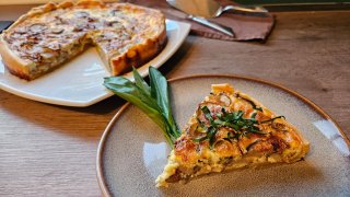 Topinambur Quiche mit Käse