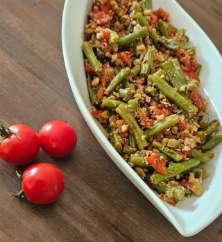 Grüne Bohnen als Hauptgericht