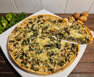 Grünkohl-Quiche