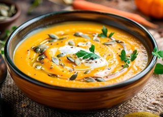 Cremesuppe vom Hokkaido Kürbis