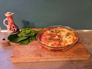 Spinat-Pastinaken-Auflauf