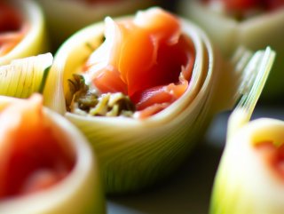 Gefüllter Fenchel mit Räucherlachs