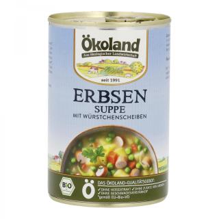 Erbsensuppe mit Würstchen