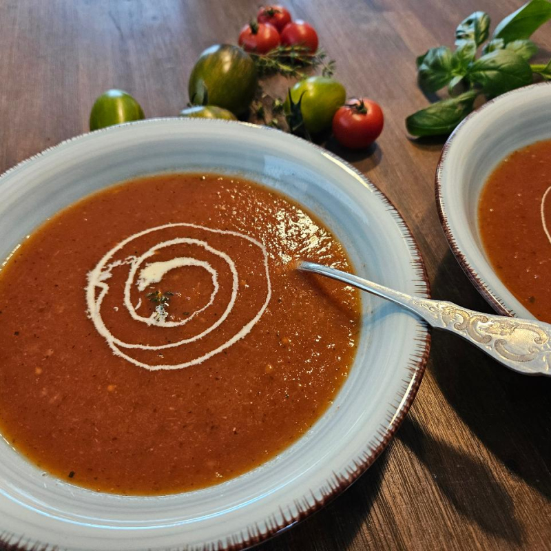 Sannmanns scharfe Tomatensuppe