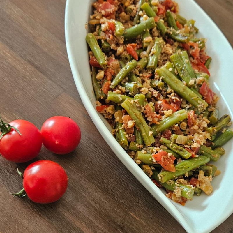 Grüne Bohnen als Hauptgericht