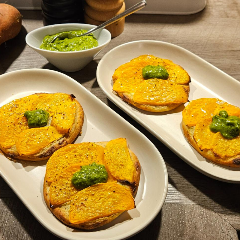 Süßkartoffelpizza