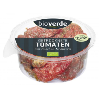 Getrocknete Tomaten mit frischen Kräutern