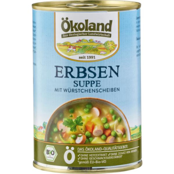 Erbsensuppe mit Würstchen