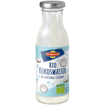 Kokoswasser pur Glasflasche